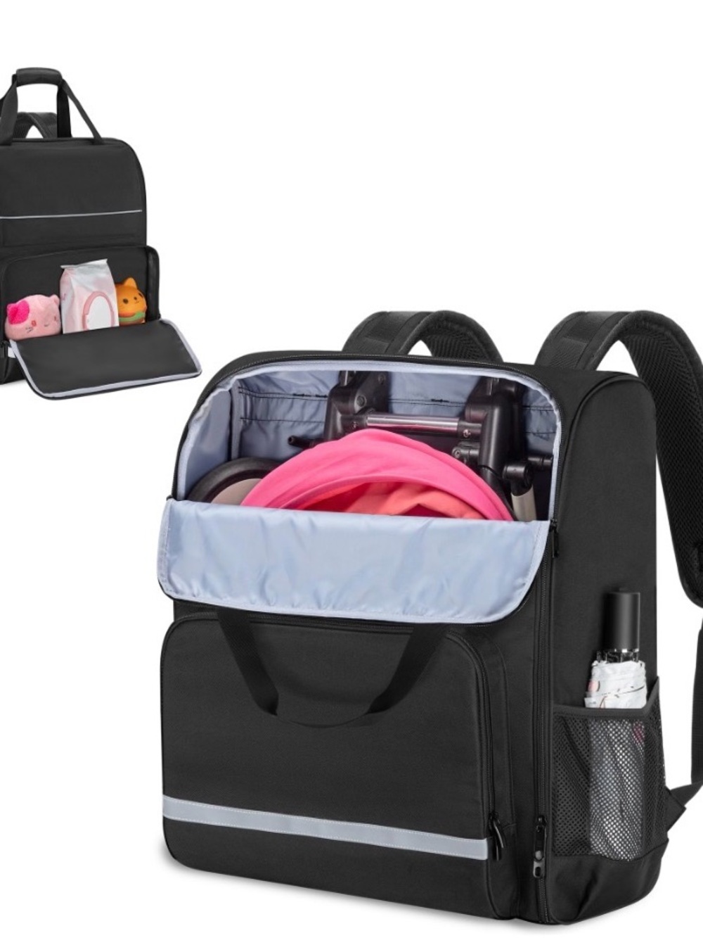 Black stroller Backpack